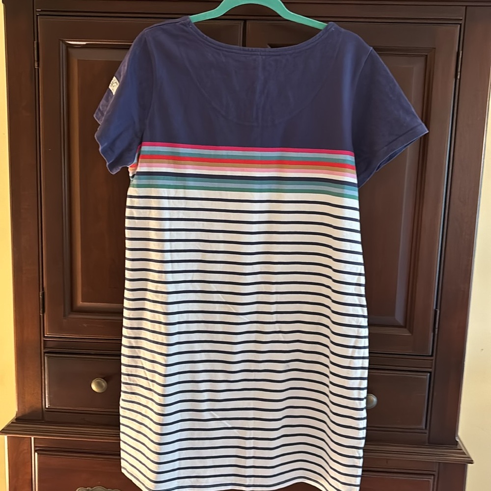 Joules size14 super cute t shirt dress w/pockets just above knees - Picture 5 of 6
